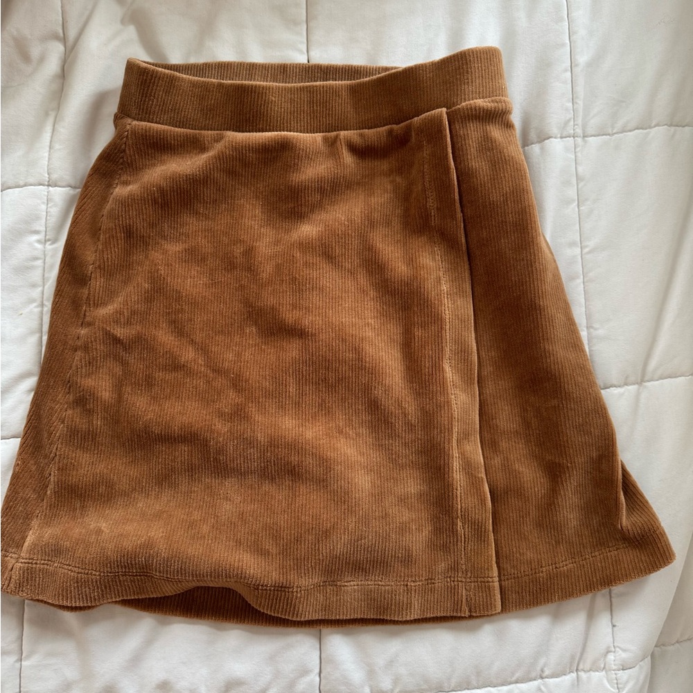 Brown Corduroy Skirt